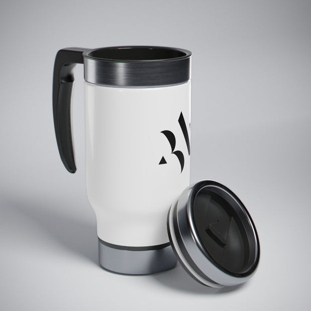 BI Star Stainless Steel Travel Mug with Handle, 14oz